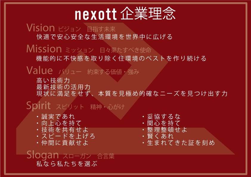 nexott企業理念